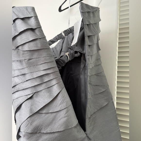 Donna Morgan Formal Silver/Grey Strapless Dress, size 14, NWT - Picture 8 of 15